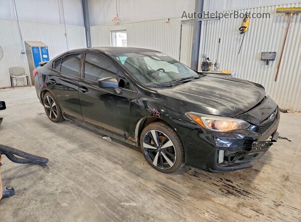 4S3GKAJ69K1623955 2019 SUBARU IMPREZA Black Przód prawy