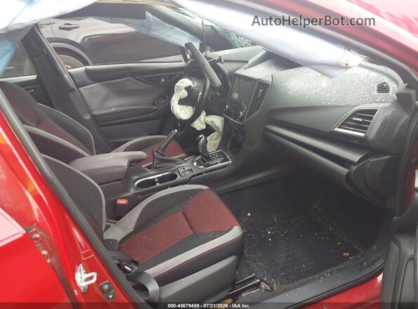 4S3GKAL62M3601574 2021 SUBARU IMPREZA Red Vista interior delantera