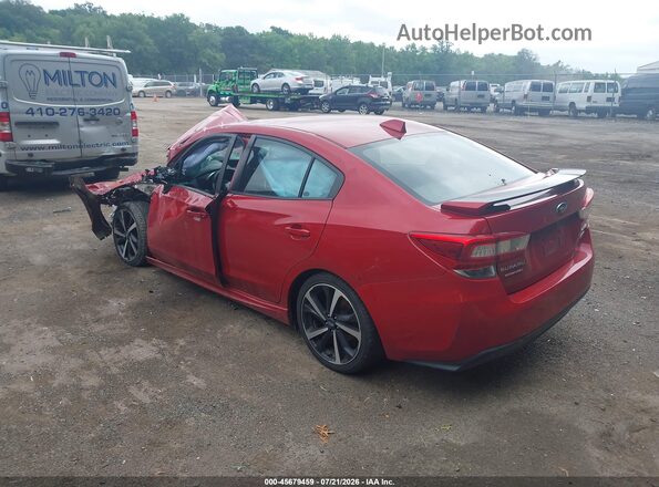 4S3GKAL62M3601574 2021 SUBARU IMPREZA Red Trasero izquierdo