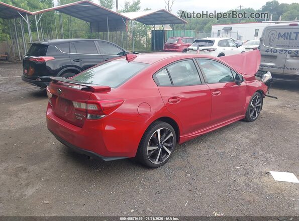 4S3GKAL62M3601574 2021 SUBARU IMPREZA Red Trasero derecho