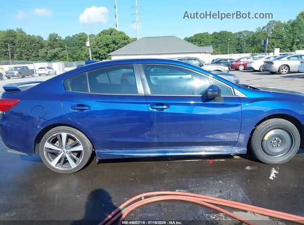 4S3GKAL69J3601969 2018 SUBARU IMPREZA Blue Widok wnętrza z tyłu