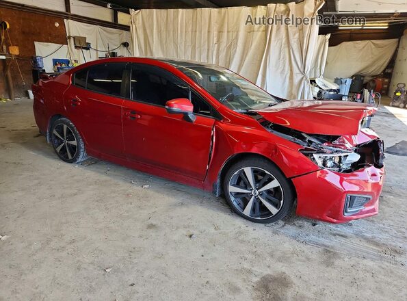4S3GKAL6XJ3603620 2018 SUBARU IMPREZA Red Front right