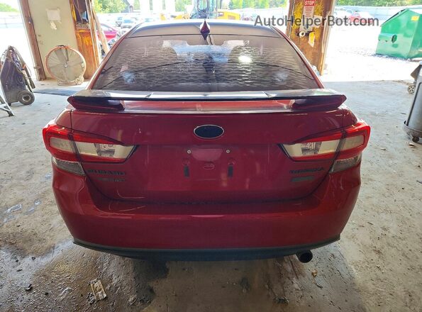 4S3GKAL6XJ3603620 2018 SUBARU IMPREZA Red Rear view