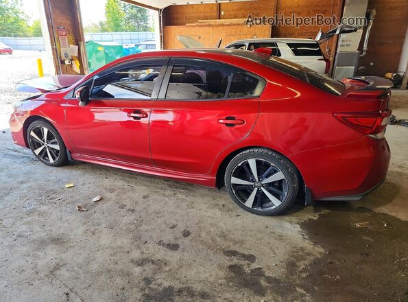4S3GKAL6XJ3603620 2018 SUBARU IMPREZA Red Rear left
