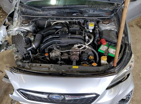 4S3GKAM60J3604449 2018 SUBARU IMPREZA Silver უკანა სალონის ხედი