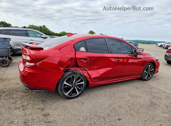 4S3GKAM64M3606872 2021 SUBARU IMPREZA Red Rear right