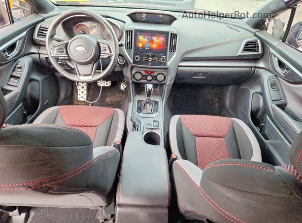 4S3GKAM64M3606872 2021 SUBARU IMPREZA Red Dashboard view