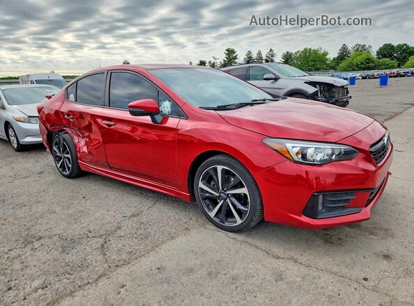 4S3GKAM64M3606872 2021 SUBARU IMPREZA Red Front right