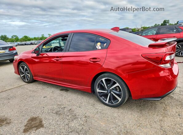 4S3GKAM64M3606872 2021 SUBARU IMPREZA Red Rear left