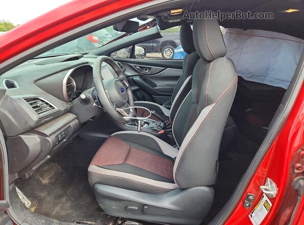 4S3GKAM64M3606872 2021 SUBARU IMPREZA Red Front interior view