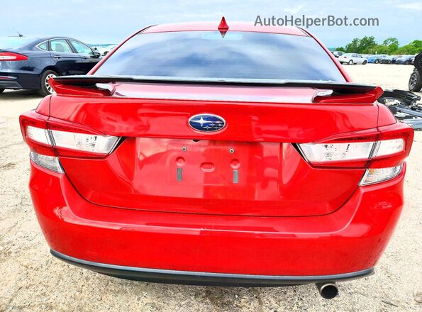 4S3GKAM64M3606872 2021 SUBARU IMPREZA Red Rear view