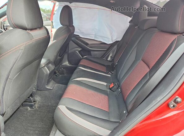 4S3GKAM64M3606872 2021 SUBARU IMPREZA Red Rear seats view