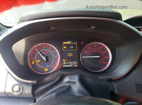 4S3GKAM65L3615658 2020 SUBARU IMPREZA Blue Widok zestawu wskaźników