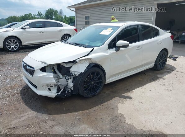 4S3GKAM66H3608614 2017 SUBARU IMPREZA White Առջևի ձախ երեք քառորդ տեսարան