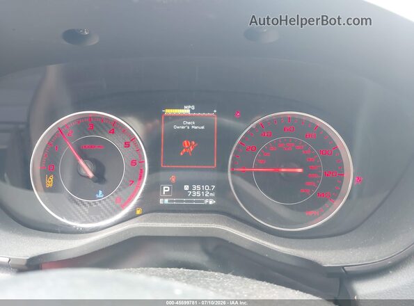 4S3GKAM66H3608614 2017 SUBARU IMPREZA White Հետևի նստատեղերի տեսք