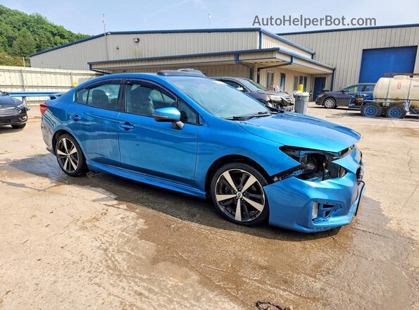 4S3GKAM67H3626863 2017 SUBARU IMPREZA Blue Przód prawy