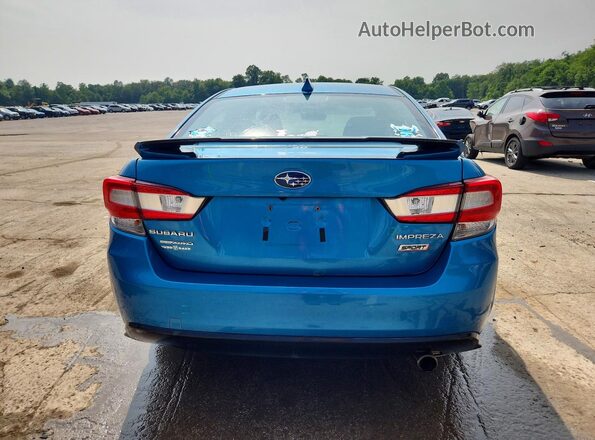 4S3GKAM67H3626863 2017 SUBARU IMPREZA Blue Widok z tyłu