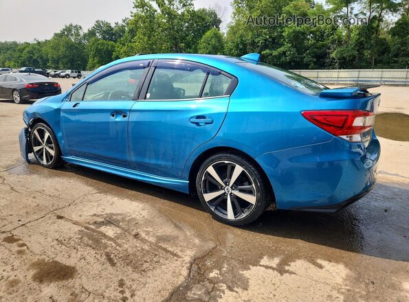 4S3GKAM67H3626863 2017 SUBARU IMPREZA Blue Tył lewy