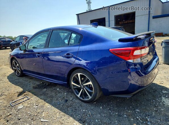 4S3GKAM68N3609999 2022 SUBARU IMPREZA Blue Trasero izquierdo