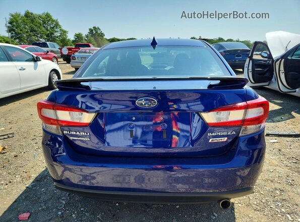 4S3GKAM68N3609999 2022 SUBARU IMPREZA Blue Vista trasera