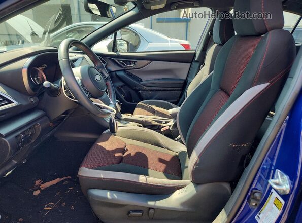 4S3GKAM68N3609999 2022 SUBARU IMPREZA Blue Vista interior delantera