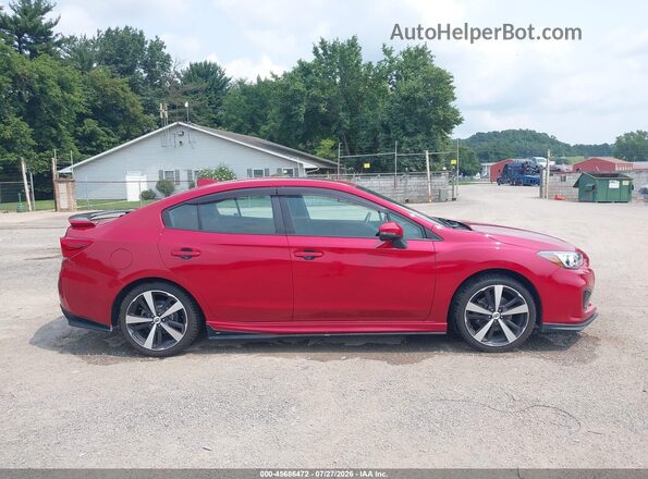 4S3GKAM69J3601551 2018 SUBARU IMPREZA Red Սալոնի 360 աստիճան տեսք