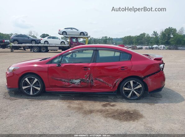 4S3GKAM69J3601551 2018 SUBARU IMPREZA Red 