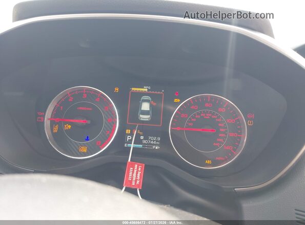 4S3GKAM69J3601551 2018 SUBARU IMPREZA Red Հետևի նստատեղերի տեսք