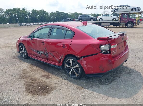 4S3GKAM69J3601551 2018 SUBARU IMPREZA Red Հետևի ձախ