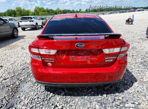 4S3GKAM69L3608521 2020 SUBARU IMPREZA Красный Вид сзади