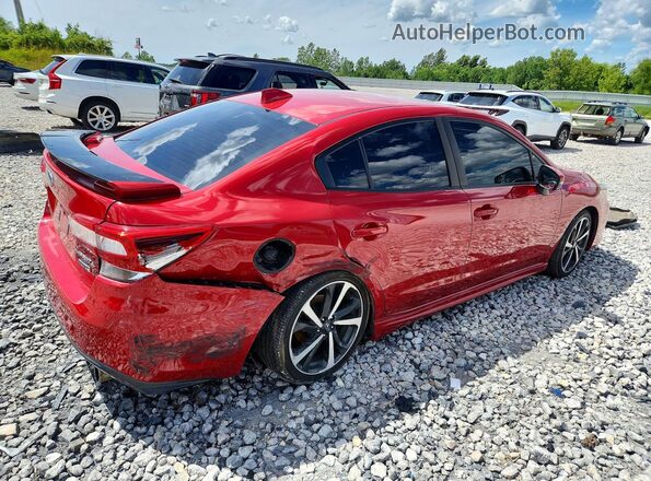 4S3GKAM69L3608521 2020 SUBARU IMPREZA Красный Задняя правая четверть