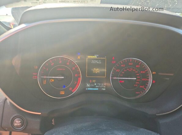 4S3GKAM6XN3608420 2022 SUBARU IMPREZA Black Вид щитка приладів
