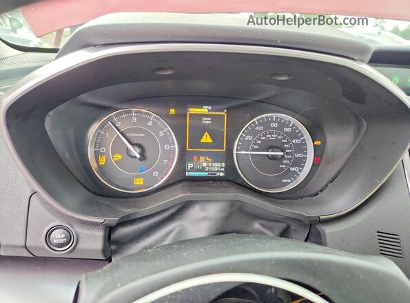 4S3GKAT69L3604857 2020 SUBARU IMPREZA Red Widok zestawu wskaźników