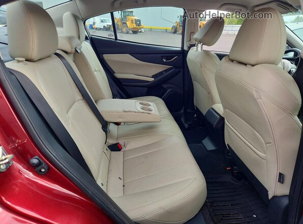 4S3GKAT69L3604857 2020 SUBARU IMPREZA Red Widok tylnych siedzeń