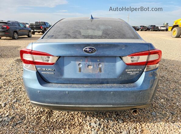 4S3GKAU64J3611338 2018 SUBARU IMPREZA Blue Вид ззаду