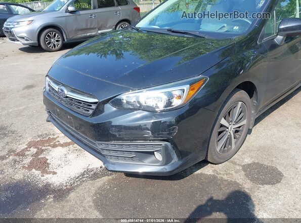 4S3GKAV66L3609625 2020 SUBARU IMPREZA Black Front view