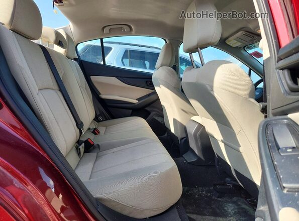 4S3GKAV66N3606176 2022 SUBARU IMPREZA Red უკანა სავარძლების ხედი