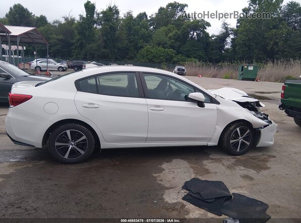 4S3GKAV69M3603545 2021 SUBARU IMPREZA White უკანა სალონის ხედი