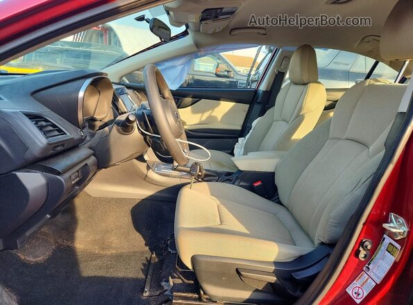 4S3GKAV6XL3602239 2020 SUBARU IMPREZA Красный Вид салона спереди
