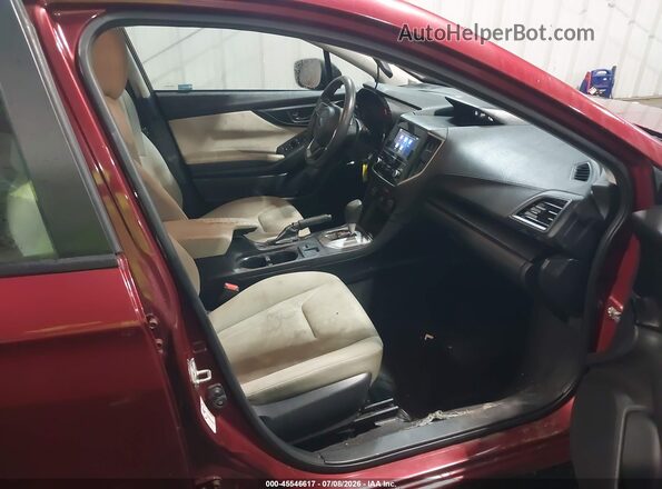 4S3GTAA65J3700952 2018 SUBARU IMPREZA Red Front interior view