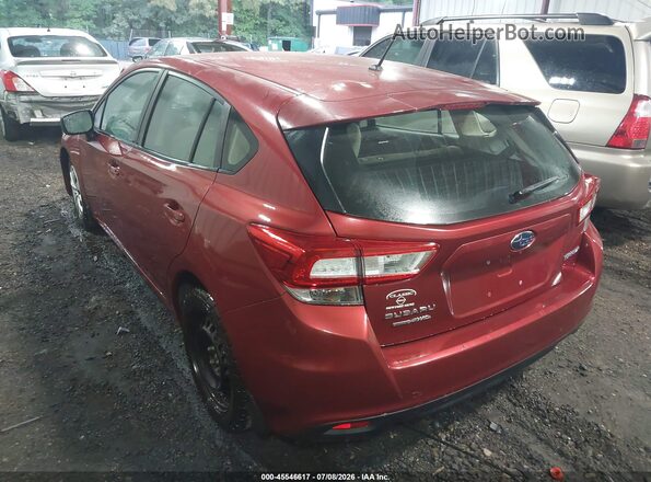 4S3GTAA65J3700952 2018 SUBARU IMPREZA Red Rear left