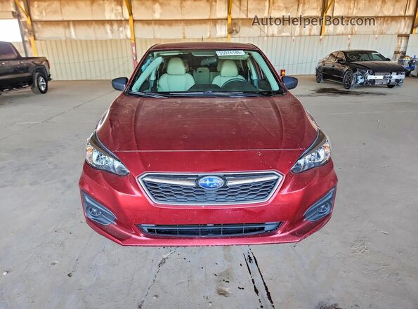 4S3GTAA65K1709969 2019 SUBARU IMPREZA Burgundy წინა ხედი