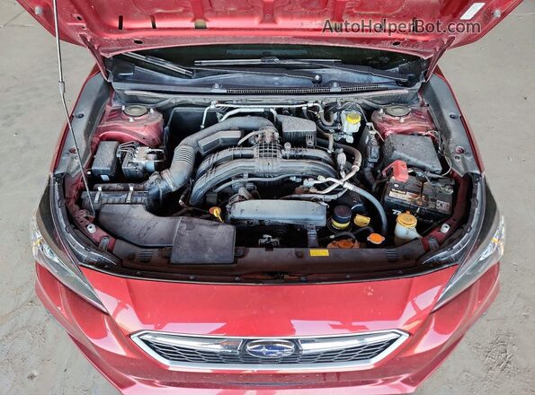4S3GTAA65K1709969 2019 SUBARU IMPREZA Burgundy უკანა სალონის ხედი