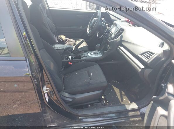 4S3GTAA67H3738323 2017 SUBARU IMPREZA Black წინა სალონის ხედი