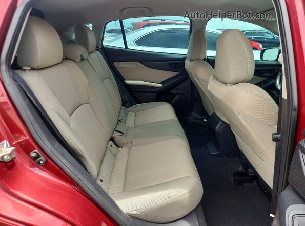 4S3GTAA69K1720828 2019 SUBARU IMPREZA Red Հետևի նստատեղերի տեսք
