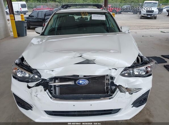 4S3GTAB60H3735665 2017 SUBARU IMPREZA Белый Вид щитка приборов