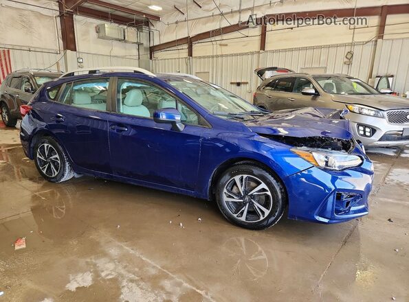 4S3GTAB60J3718855 2018 SUBARU IMPREZA Blue Front right