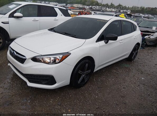 4S3GTAB60P3705340 2023 SUBARU IMPREZA White წინა მარცხენა ხედი სამი მეოთხედიდან