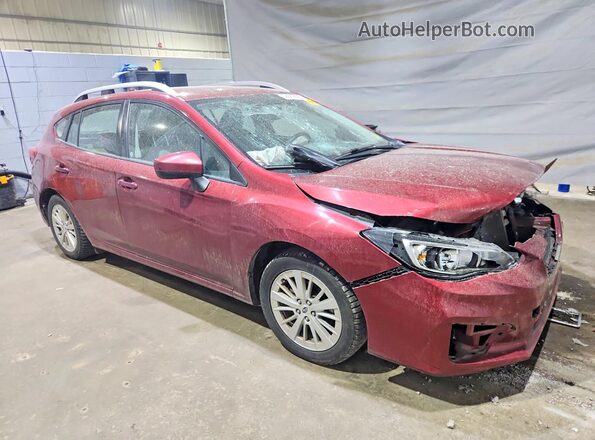 4S3GTAB63H3728645 2017 SUBARU IMPREZA Burgundy წინა მარჯვენა