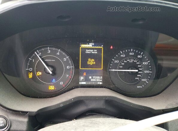 4S3GTAB64N3703054 2022 SUBARU IMPREZA Black Widok zestawu wskaźników